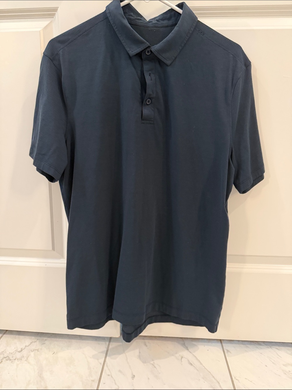 lululemon athletica Men's Short-Sleeve Polo - Navy Blue